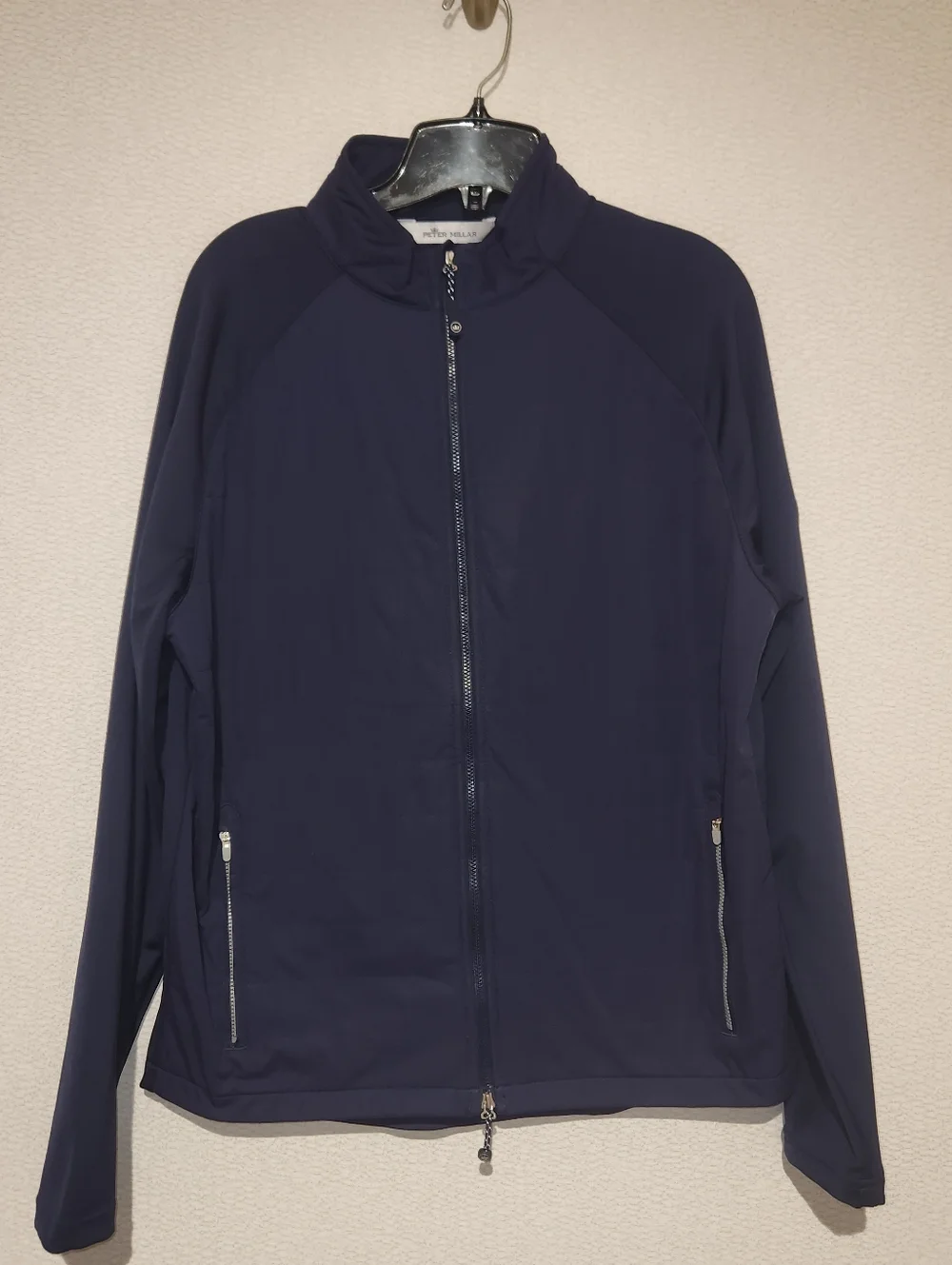 Peter Millar Merge Hybrid Jacket Navy Mens Medium Full Zip Golf